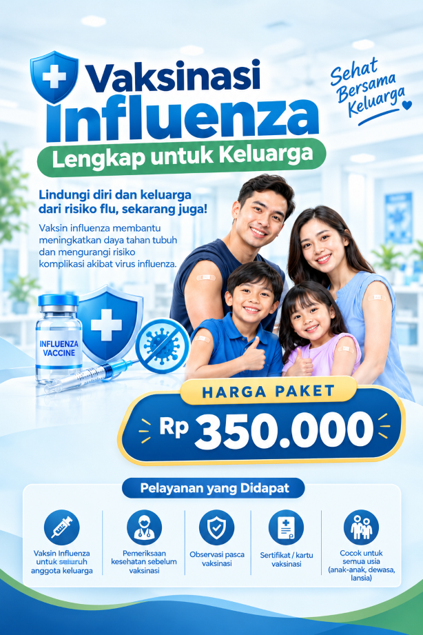 Vaksinasi Influenza Lengkap untuk Keluarga